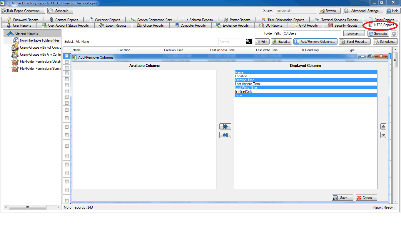 Address Tab